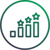 Ícone soluções e resultados